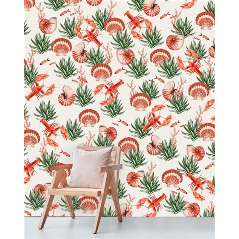 Creative Lab Amsterdam-collectie Fruits de Mer behang Mural