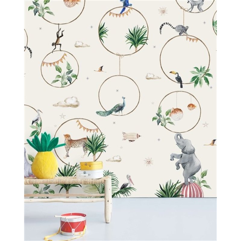 Creative Lab Amsterdam-collectie Hula Hoop behang Mural