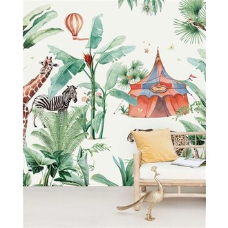 Creative Lab Amsterdam Jungle Circus behang Mural