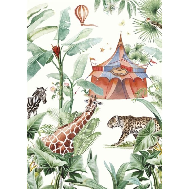 Creative Lab Amsterdam-collectie Jungle Circus Wallpaper Mural