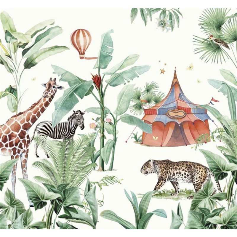 Creative Lab Amsterdam-collectie Jungle Circus Wallpaper Mural