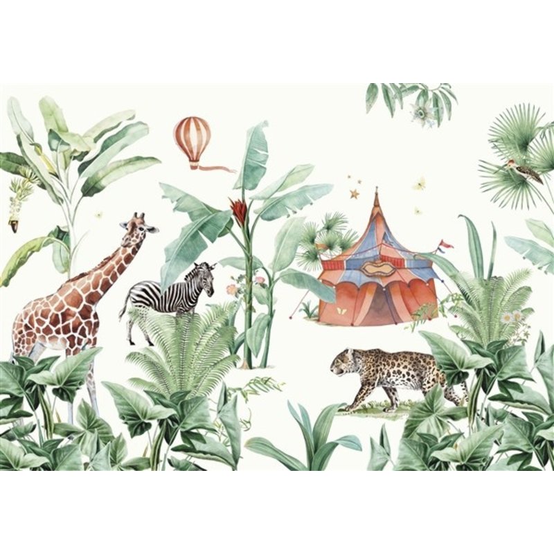 Creative Lab Amsterdam-collectie Jungle Circus Wallpaper Mural