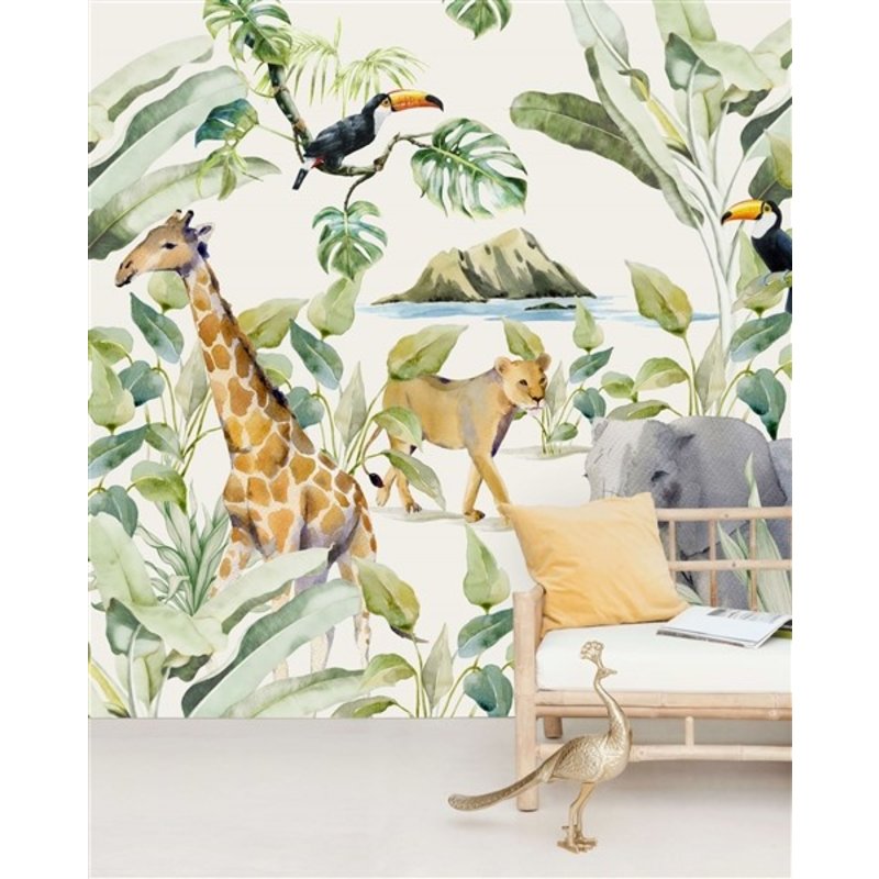 Creative Lab Amsterdam-collectie On the Island behang Mural