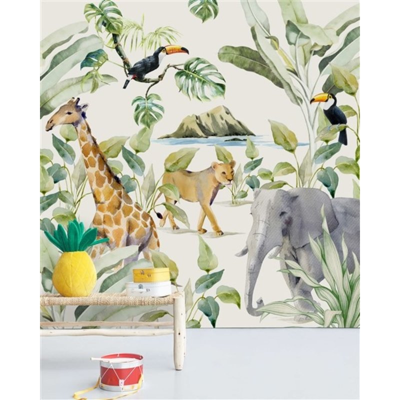 Creative Lab Amsterdam-collectie On the Island behang Mural