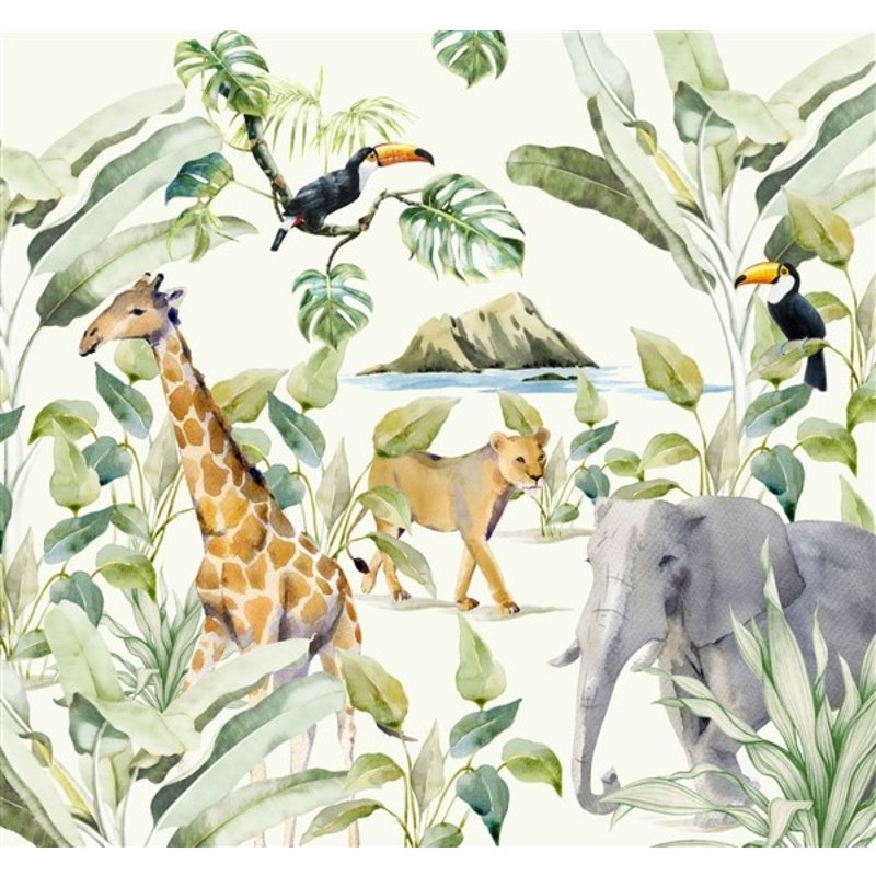 Creative Lab Amsterdam-collectie On the Island Wallpaper Mural