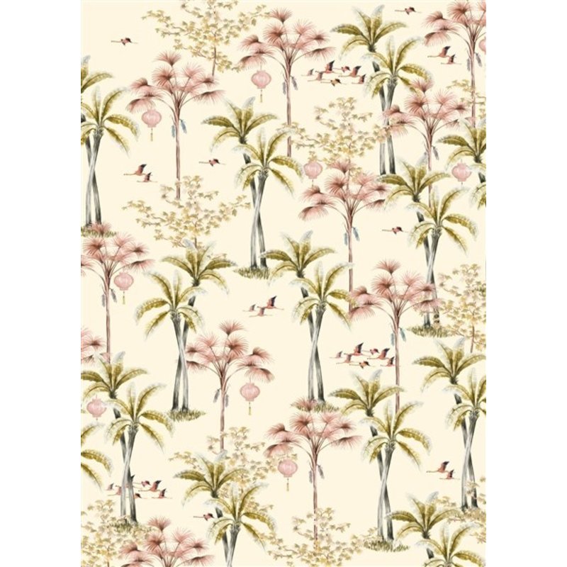 Creative Lab Amsterdam-collectie Oriental Flamingo behang Mural