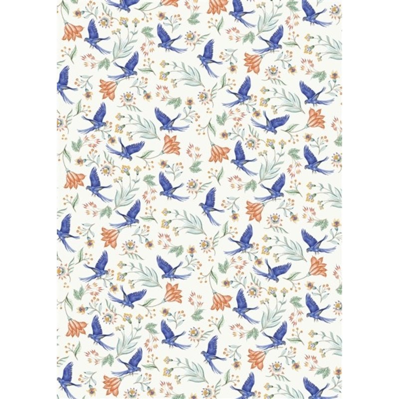 Creative Lab Amsterdam-collectie Paisley Parrot Wallpaper Mural