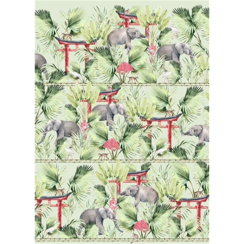 Creative Lab Amsterdam-collectie Ritual Elephant behang Mural