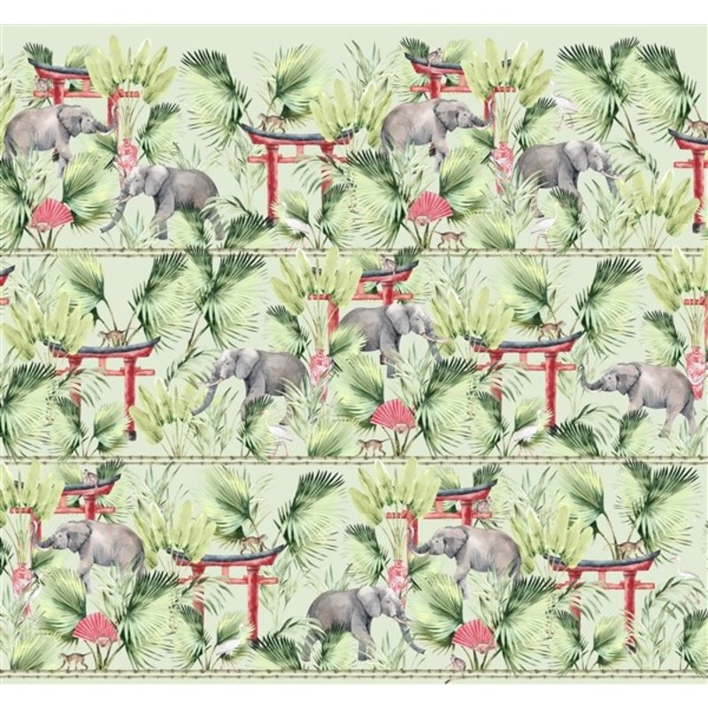 Creative Lab Amsterdam-collectie Ritual Elephant behang Mural