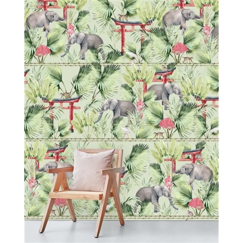 Creative Lab Amsterdam-collectie Ritual Elephant Wallpaper Mural