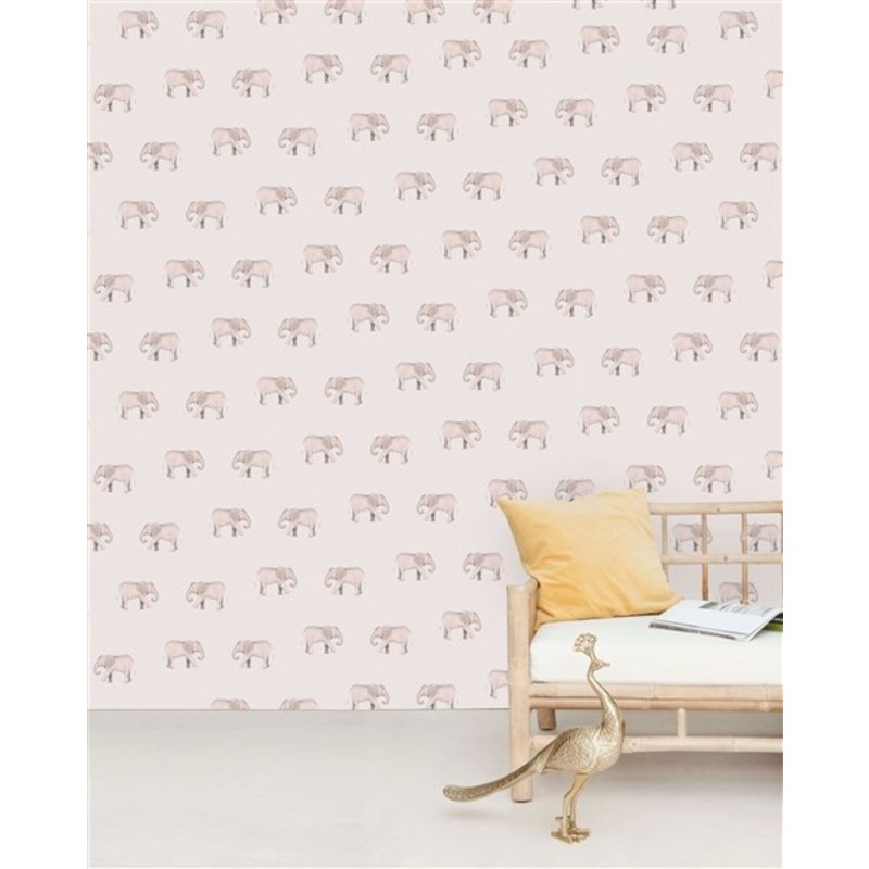 Creative Lab Amsterdam-collectie Safari Elephant Wallpaper Mural