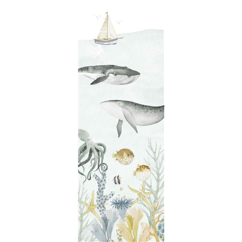 Creative Lab Amsterdam-collectie Sealife Blue Wallpaper Mural