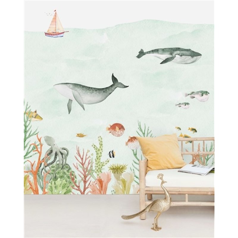 Creative Lab Amsterdam-collectie Sealife Coral Wallpaper Mural