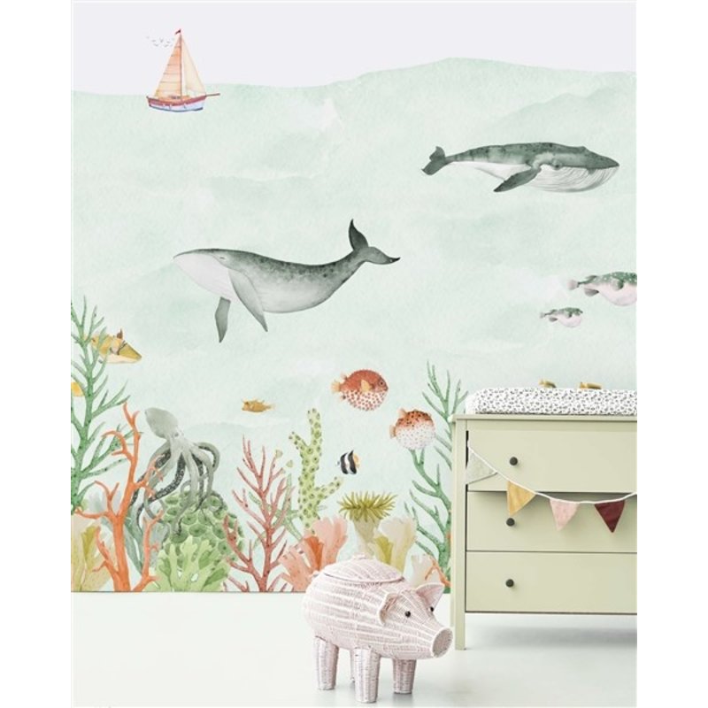 Creative Lab Amsterdam-collectie Sealife Coral Wallpaper Mural