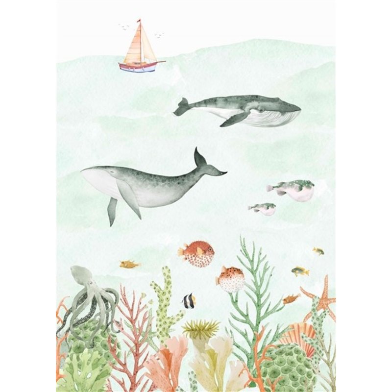 Creative Lab Amsterdam-collectie Sealife Coral Wallpaper Mural