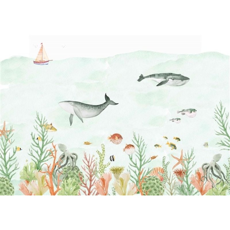 Creative Lab Amsterdam-collectie Sealife Coral behang Mural