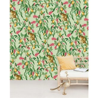 Creative Lab Amsterdam Tropical Monkey behang Mural