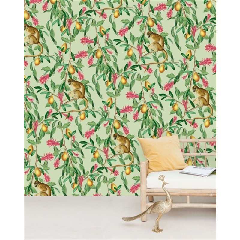 Creative Lab Amsterdam-collectie Tropical Monkey Wallpaper Mural