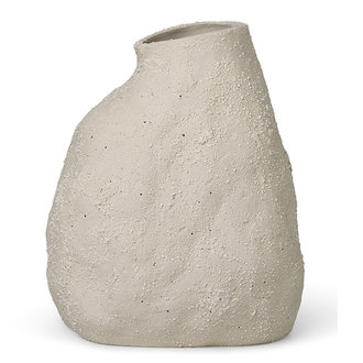 ferm LIVING Vulca Vase - Medium - Off-white Stone