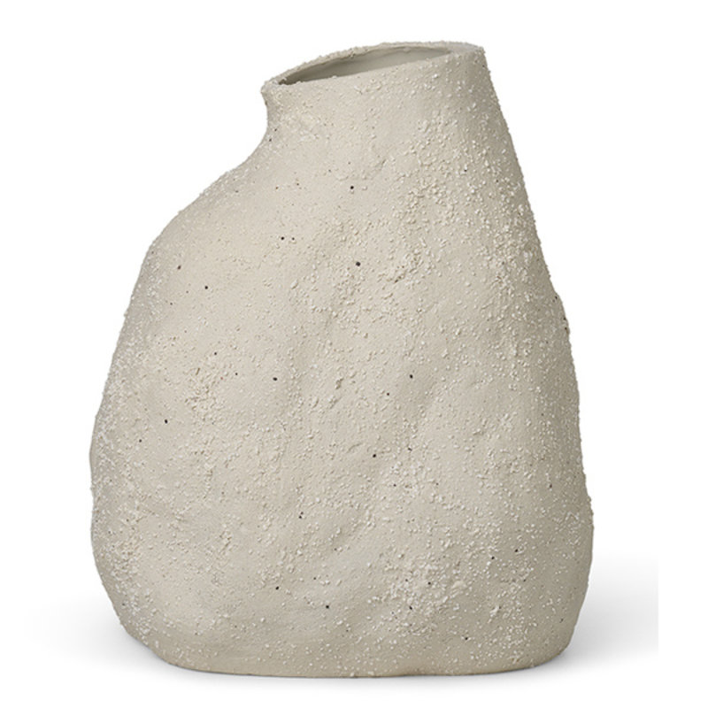 ferm LIVING-collectie Vulca Vase - Medium - Off-white Stone