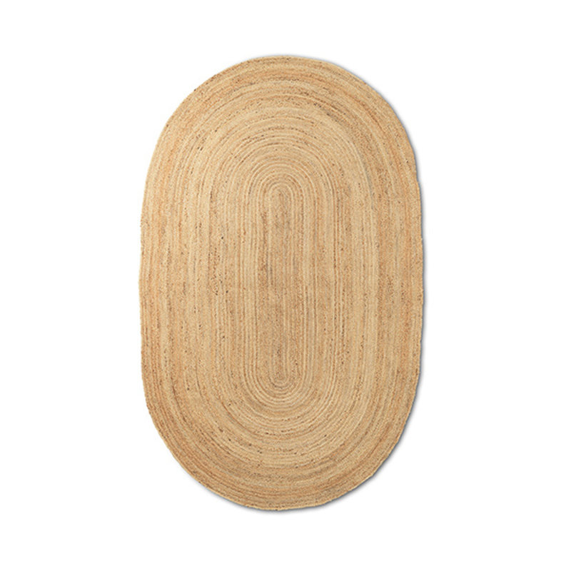 ferm LIVING-collectie Eternal Oval Jute Rug - Small - Natural