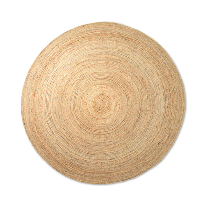 ferm LIVING-collectie Eternal Round Jute Rug - Large - Natural