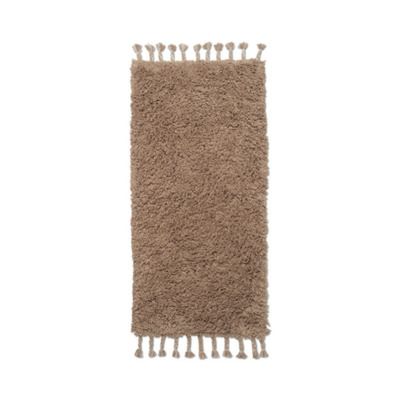 ferm LIVING-collectie Amass Long Pile Runner - Wh Pepper