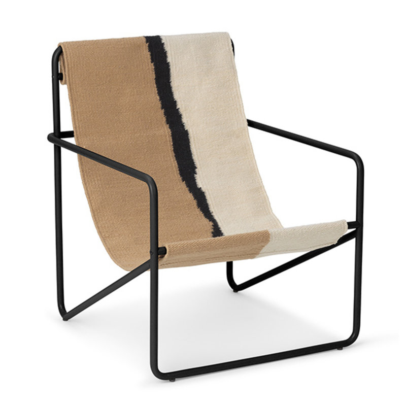 ferm LIVING-collectie Desert Chair Kids - zwart/Soil