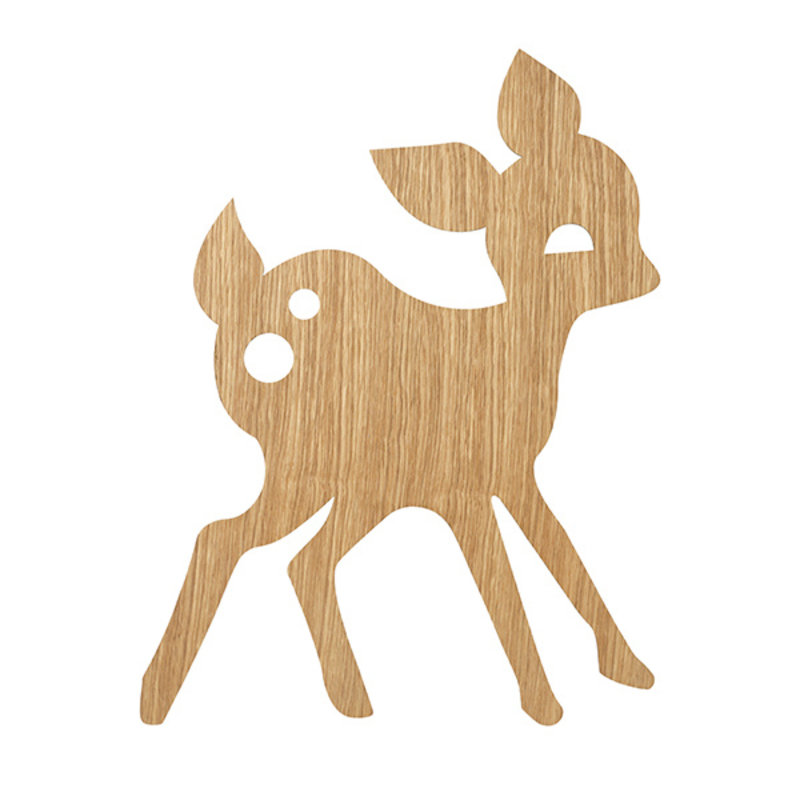 ferm LIVING-collectie My Deer Lamp Oiled Oak