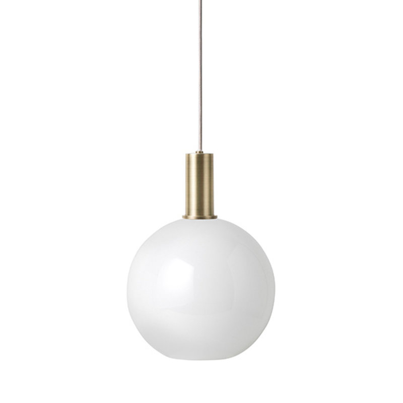 ferm LIVING-collectie Collect hanglamp Low Brass