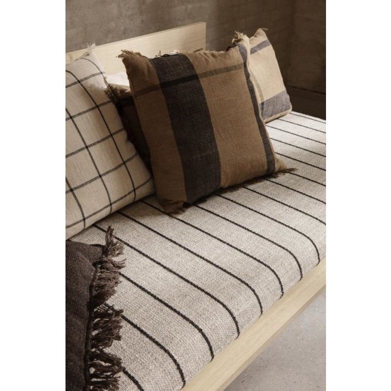 ferm LIVING-collectie Kona Mattress Pasadena - Sand/Black 1