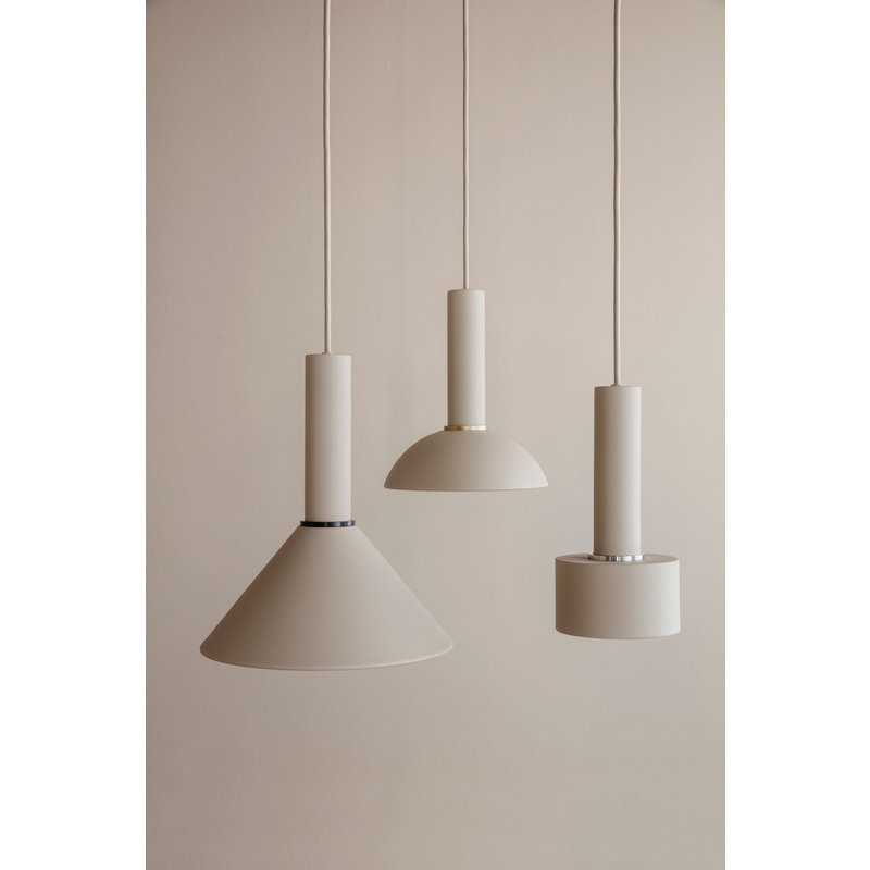 ferm LIVING-collectie Collect hanglamp Low Brass