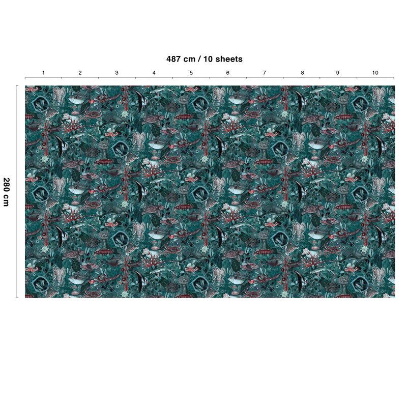 KEK Amsterdam-collectie Underwater Jungle behang Mural 686