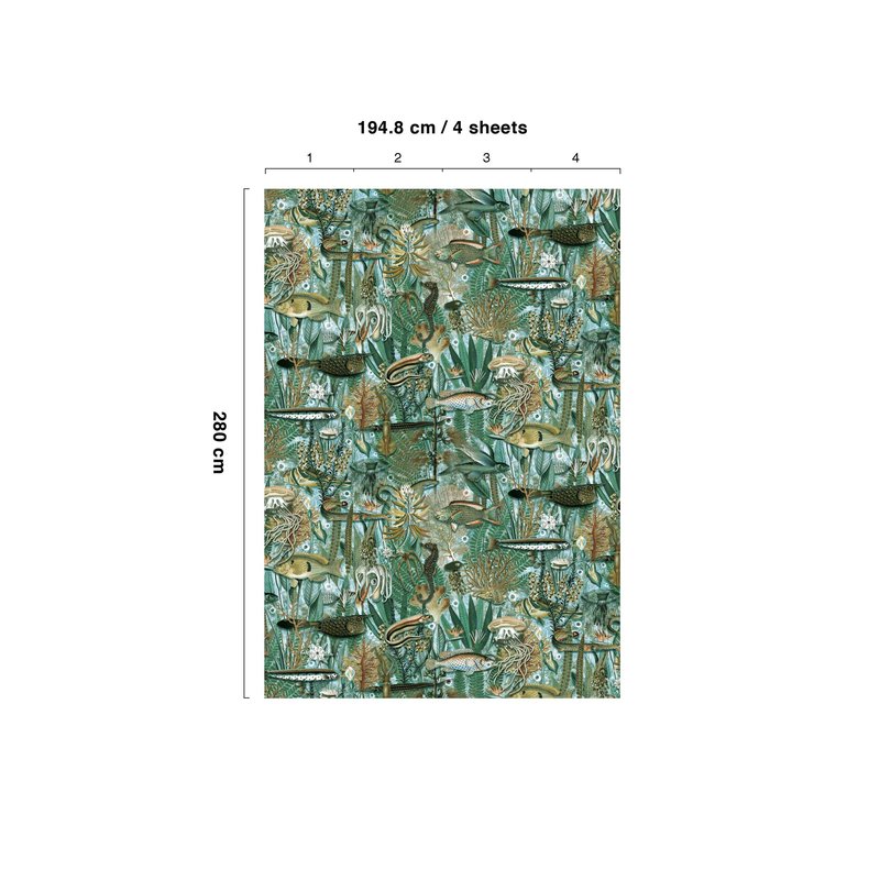 KEK Amsterdam-collectie Underwater Jungle behang Mural 688