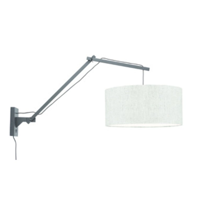 Good&Mojo-collectie Wall lamp Andes bl./shade 4723 ecolin. light, L