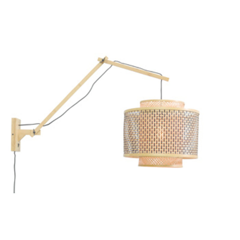 Good&Mojo-collectie Wandlamp Bhutan naturel/kap 4034 L