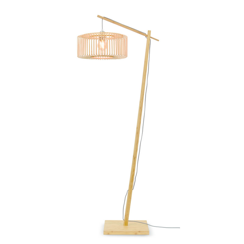 Good&Mojo-collectie Vloerlamp Bromo naturel h.176 rond S