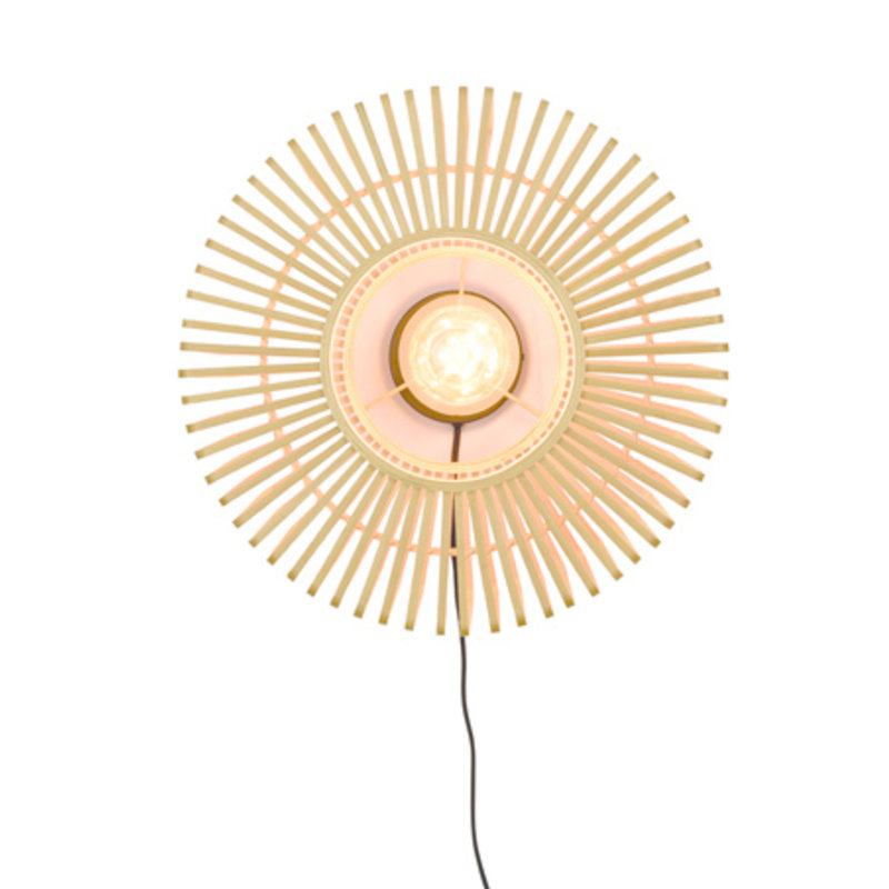 Good&Mojo-collectie Wall lamp Bromo round dia.40x18cm natural, S