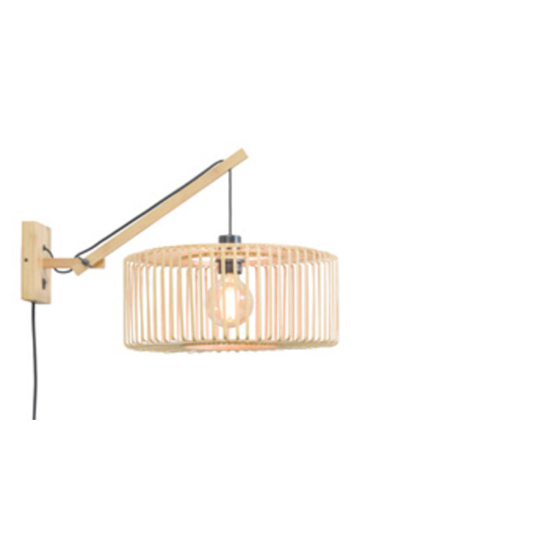 Good&Mojo-collectie Wall lamp Bromo nat./shade 40x18cm natural, S