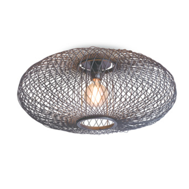 Good&Mojo-collectie Ceiling lamp Cango ellipse dia.60x25cm black