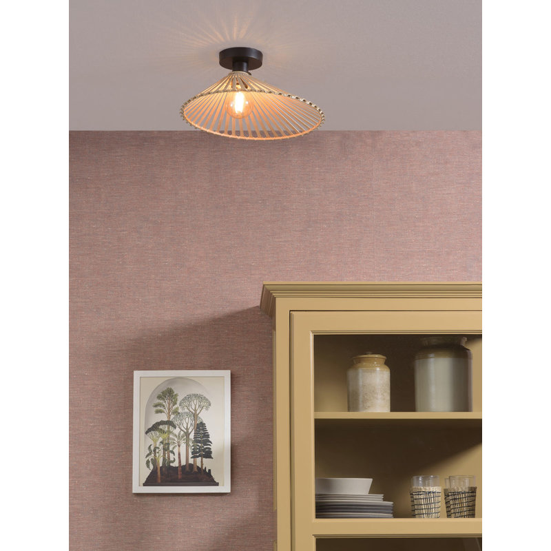 Good&Mojo-collectie Ceiling lamp Bromo asymm. dia.40x11cm natural, S