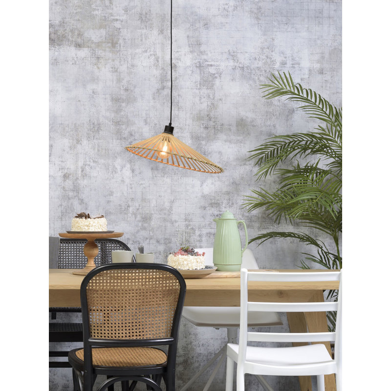 Good&Mojo-collectie Hanging lamp Bromo asymm. dia.50x12cm natural, M