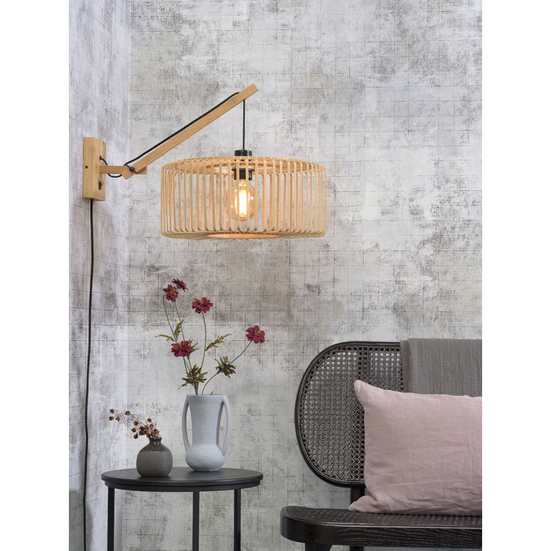 Good&Mojo-collectie Wall lamp Bromo nat./shade 40x18cm natural, S