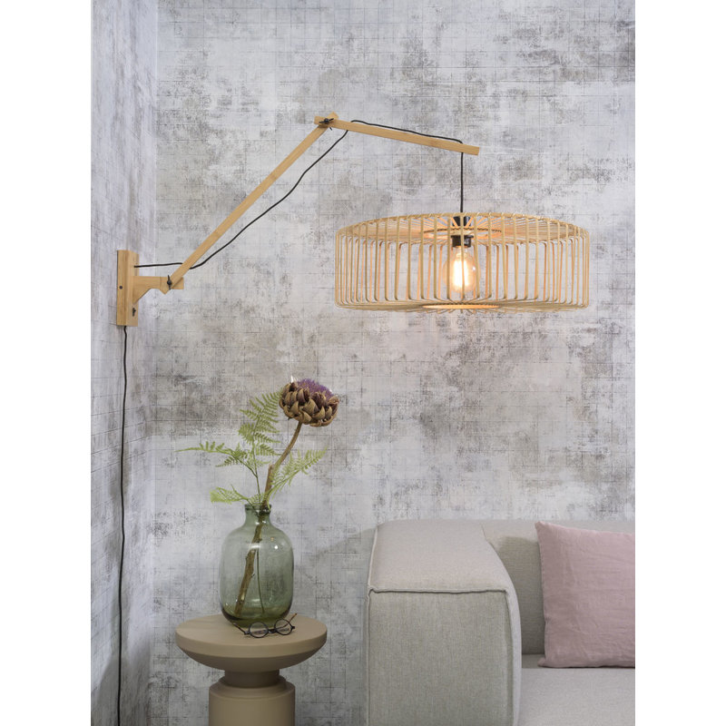 Good&Mojo-collectie Wall lamp Bromo natural/shade dia.60x18cm nat. L