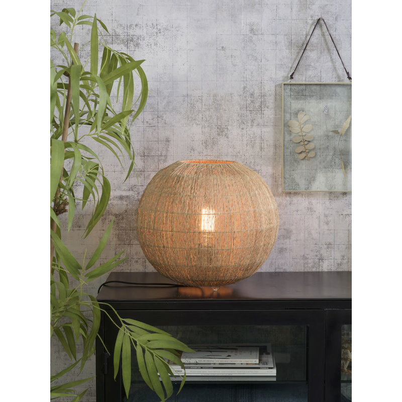 Good&Mojo-collectie Table lamp Iguazu jute globe 32xh.36cm natural, L