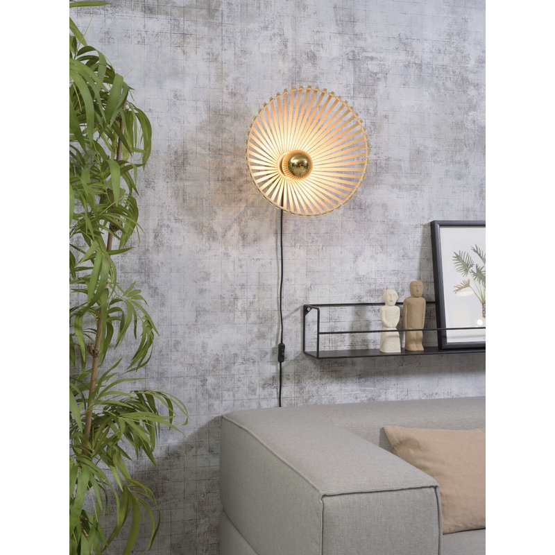 Good&Mojo-collectie Wandlamp Bromo asym. 40cm naturel S