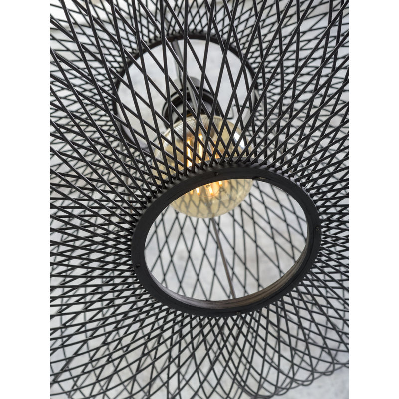 Good&Mojo-collectie Ceiling lamp Cango ellipse dia.60x25cm black