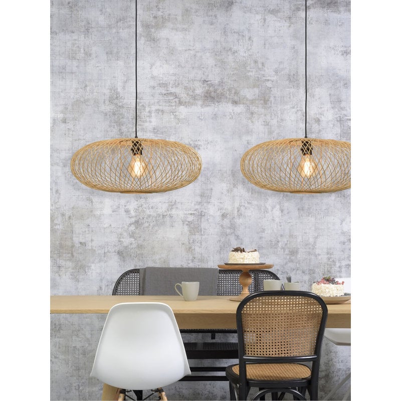 Good&Mojo-collectie Hanging lamp Cango ellipse dia.60x25cm natural