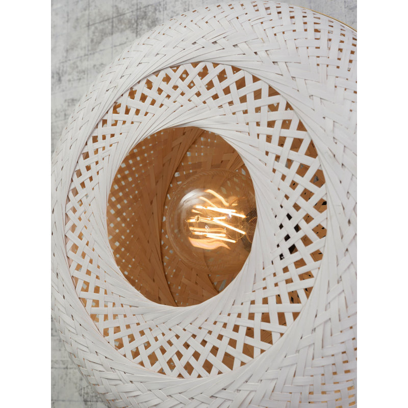Good&Mojo-collectie Ceiling lamp Palawan 40x15cm, nat./white, S