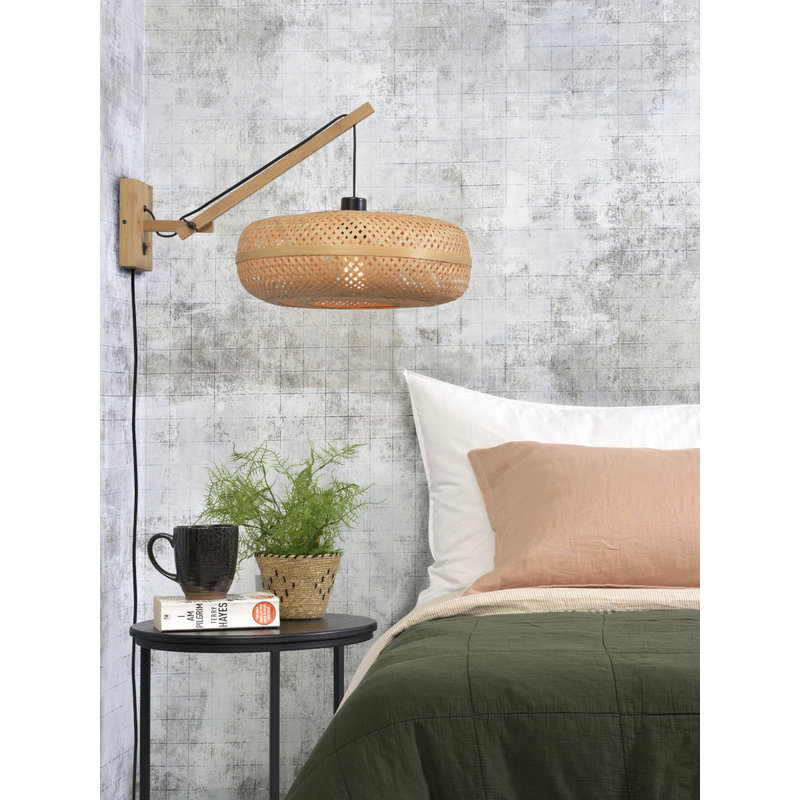 Good&Mojo-collectie Wall lamp Palawan nat./shade 40x15cm nat, S